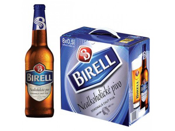 Birell светлое пиво безалкогольное 8 х 0,5 л